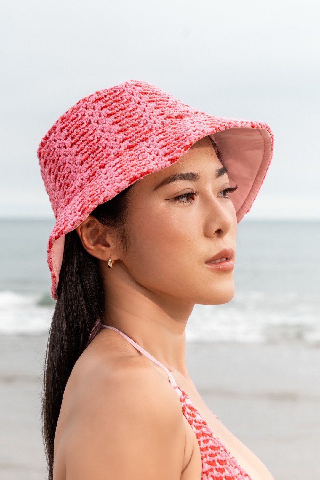 Sunbucket 针织渔夫帽 / Blush - 帽子 - 聚酯纤维 粉红色