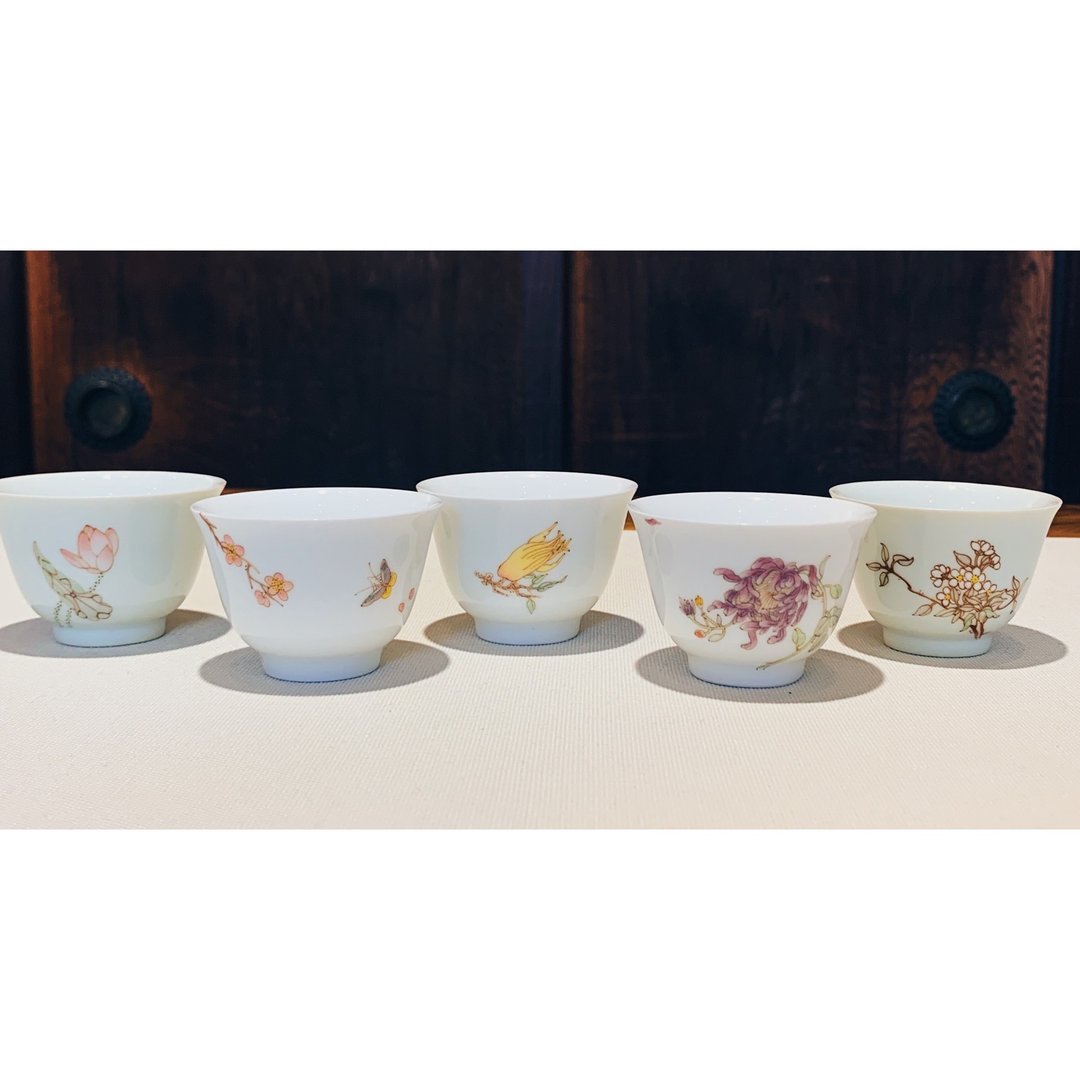 不言美器 釉中彩 清湛闻杯 - 茶具/茶杯 - 瓷 