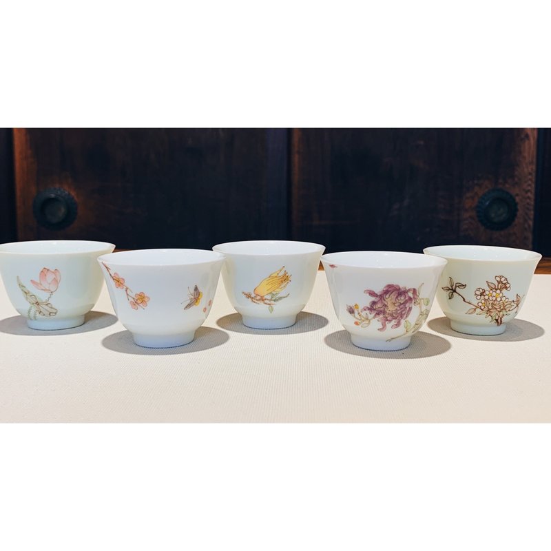 不言美器 釉中彩 清湛闻杯 - 茶具/茶杯 - 瓷 