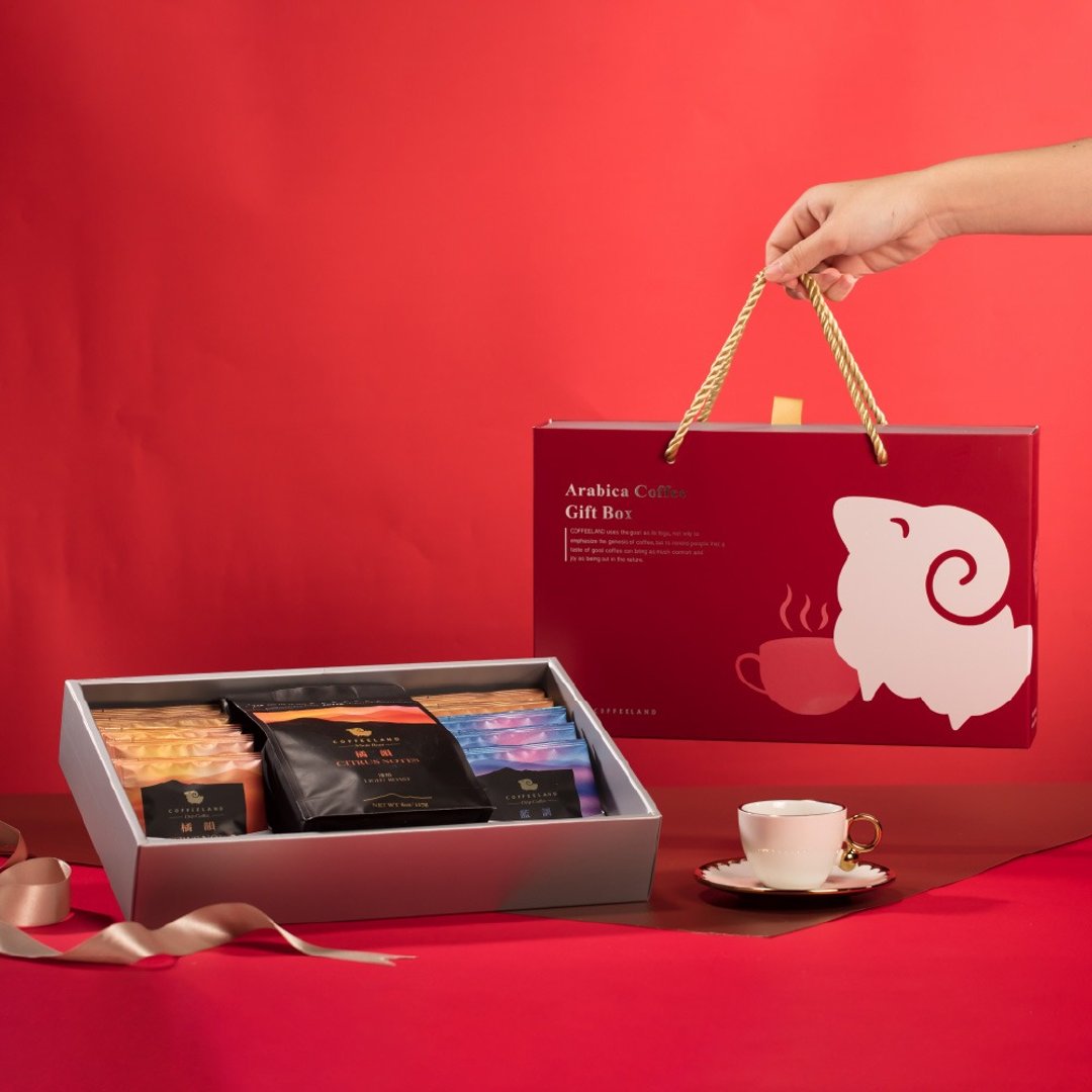 COFFEELAND | 经典礼盒-10入滤挂咖啡+半磅豆包-金典款(任选) - 咖啡 - 新鲜食材 蓝色
