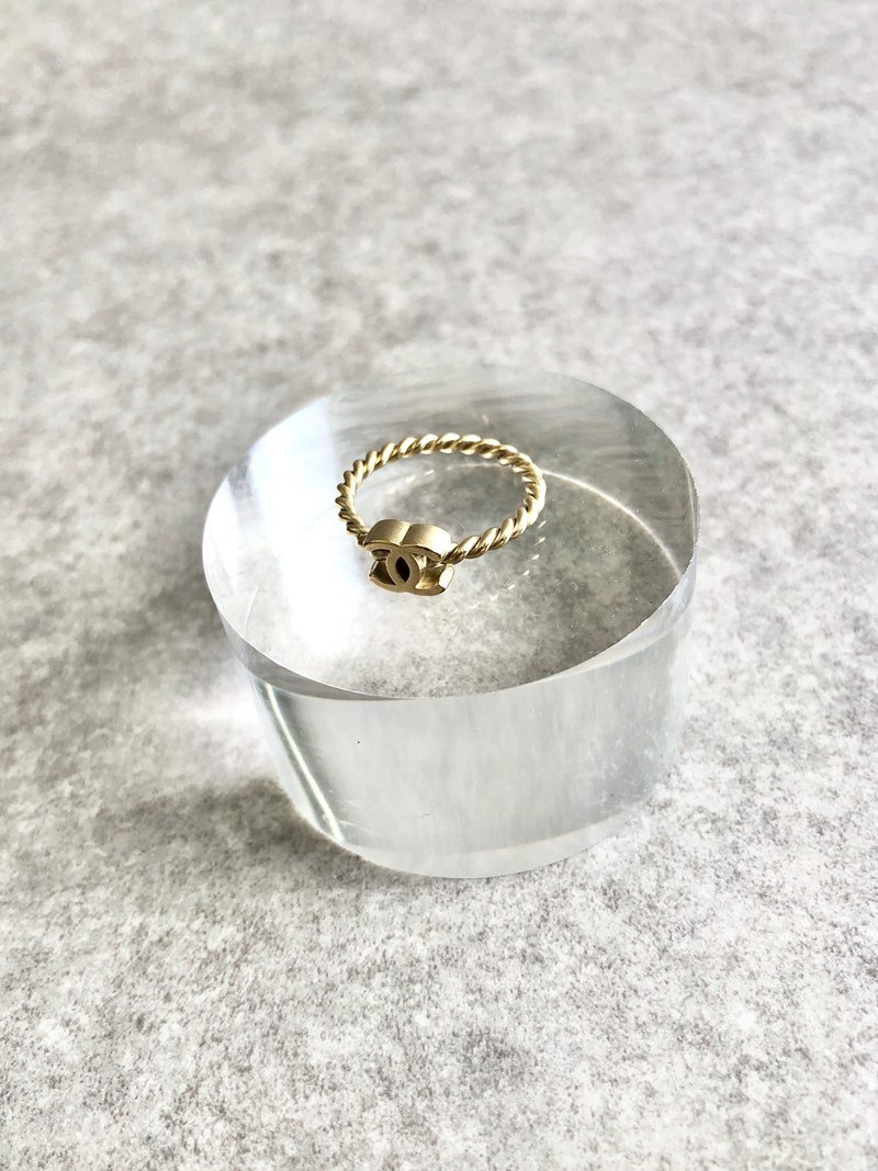 【 日本直送 名牌中古包 】CHANEL 香奈儿 戒指 金色 双C logo vintage 古董 i25hvh - 戒指 - 其他材质 金色