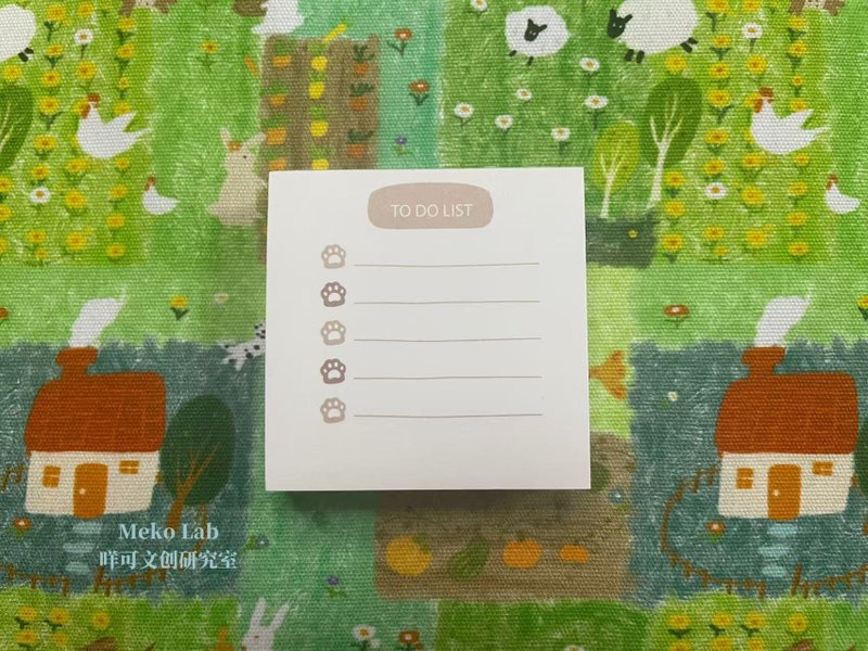 爪爪备忘 迷你便签 可爱可撕无粘性 - 便条纸/标签贴 - 纸 