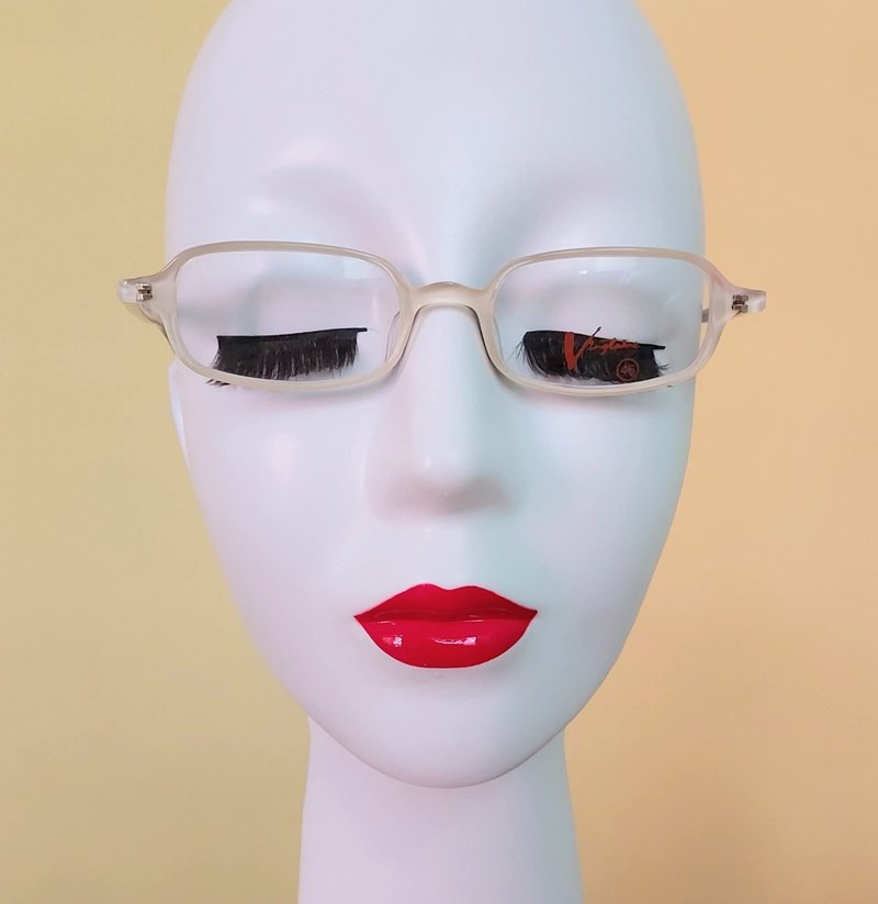 时尚半透明 立体设计感 NOS Vingtaine 象牙白3色 古董胶框 - 眼镜/眼镜框 - 塑料 透明