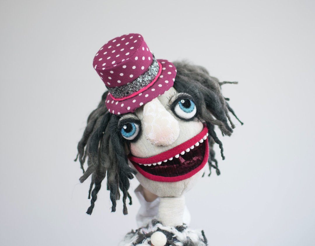 Bobby - hand puppet, professional custom made muppet - 玩具/玩偶 - 棉 红色