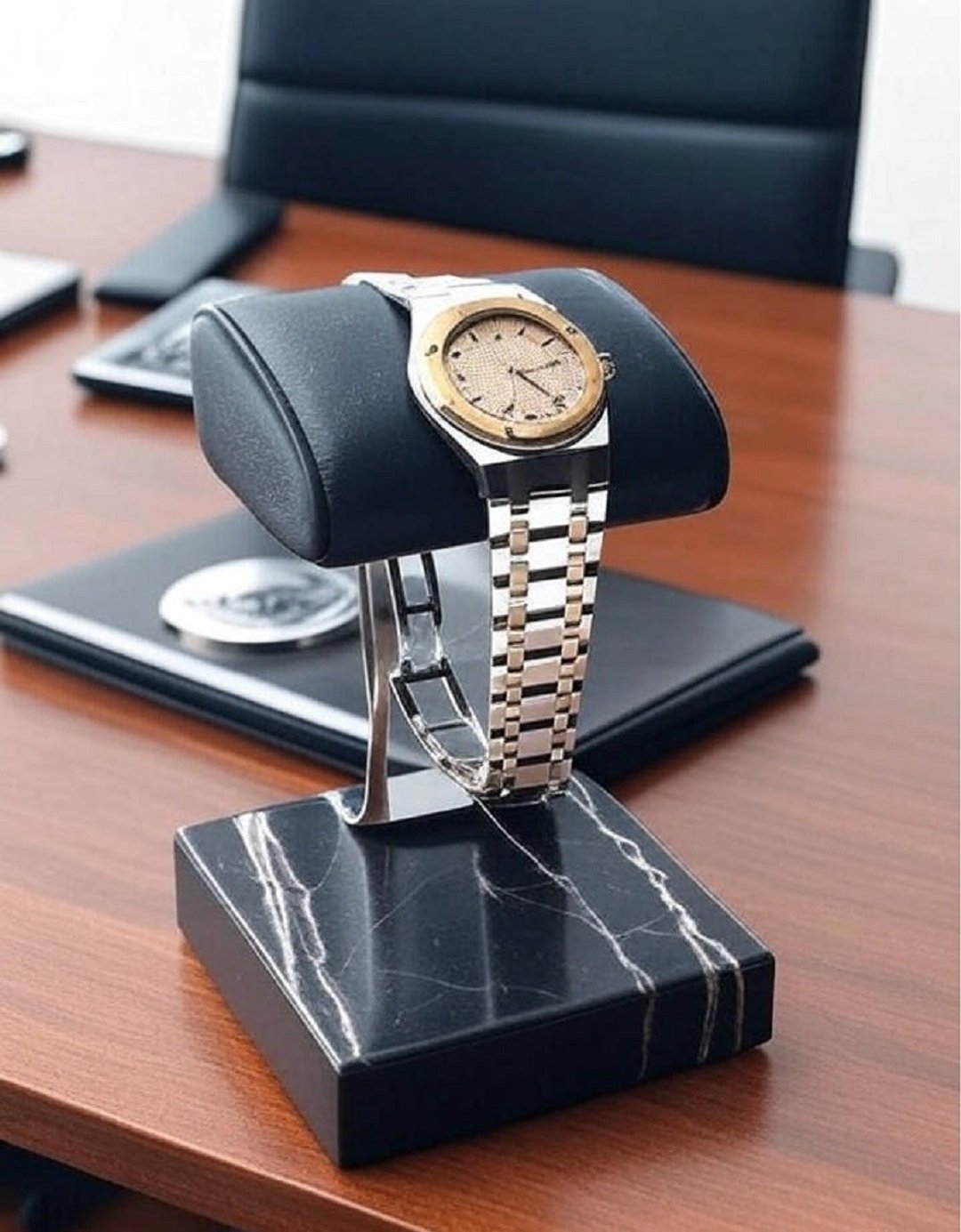 Tosca | Leather Watch Stand-Single Black 真皮表座 |置表架 - 置物架/篮子 - 真皮 