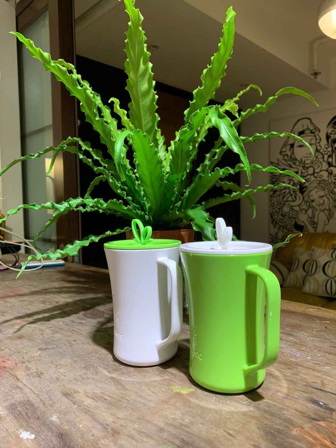 Viéco环保植物制造生物降解PLA带盖环保杯 - 其他杯子 - 环保材料 绿色