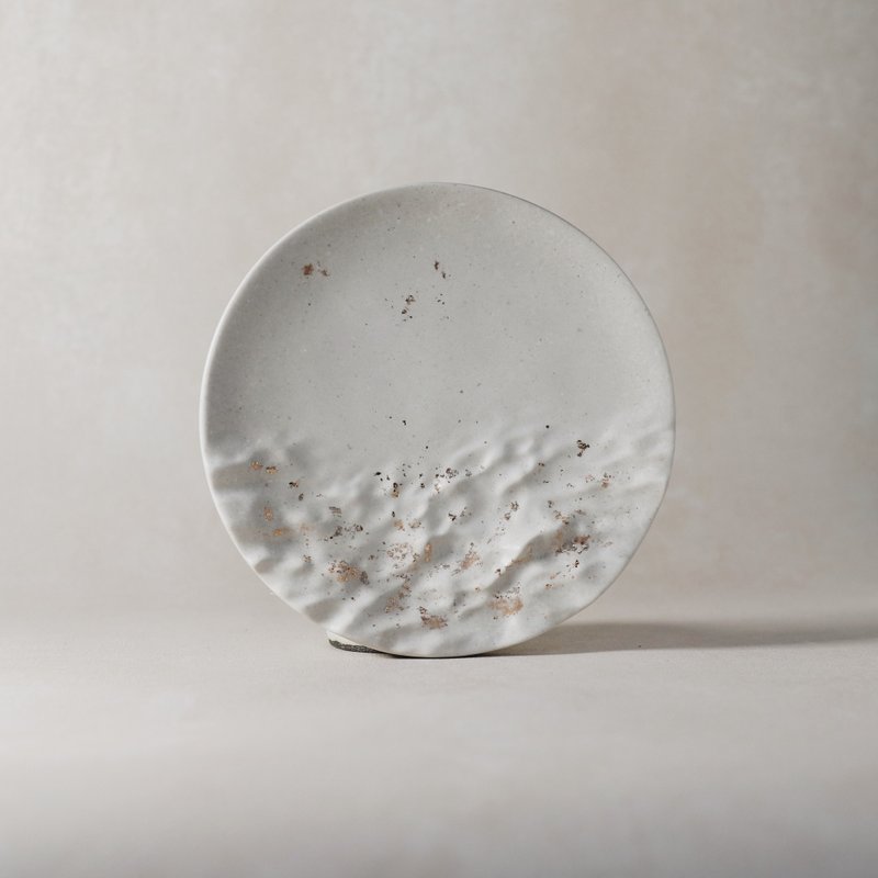 台湾再生石材系列/圆盘-山海之间 原色 - 摆饰 - 环保材料 白色