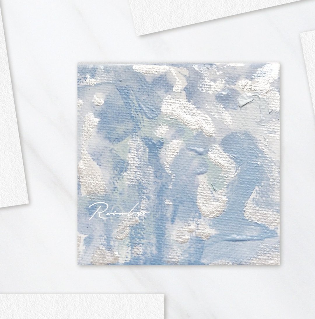 我拾起一片闪闪发光的海洋碎片－手绘抽象油画 居家装饰画 - 摆饰 - 亚麻 多色