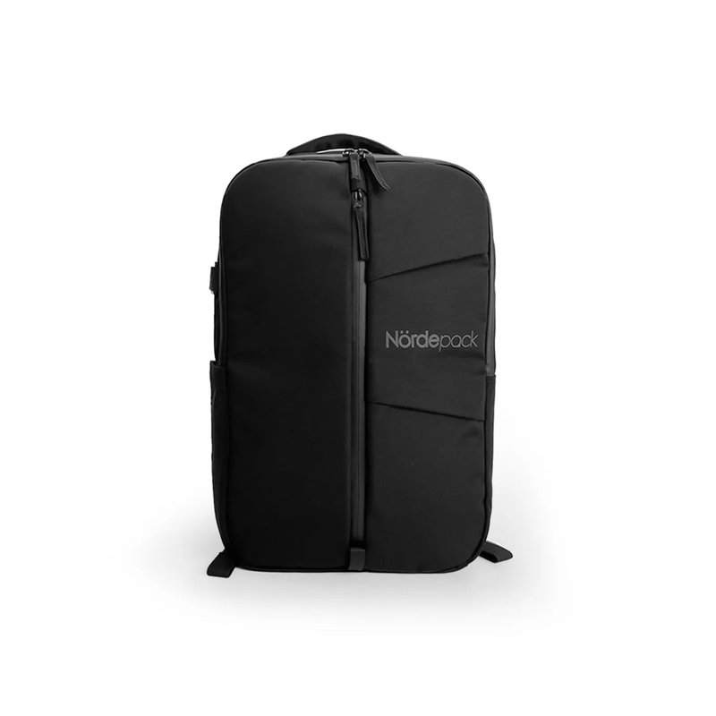 Nordepack Lite 轻量防水通勤背包 19L大容量笔电包 旅行防盗设计 - 电脑包 - 尼龙 黑色