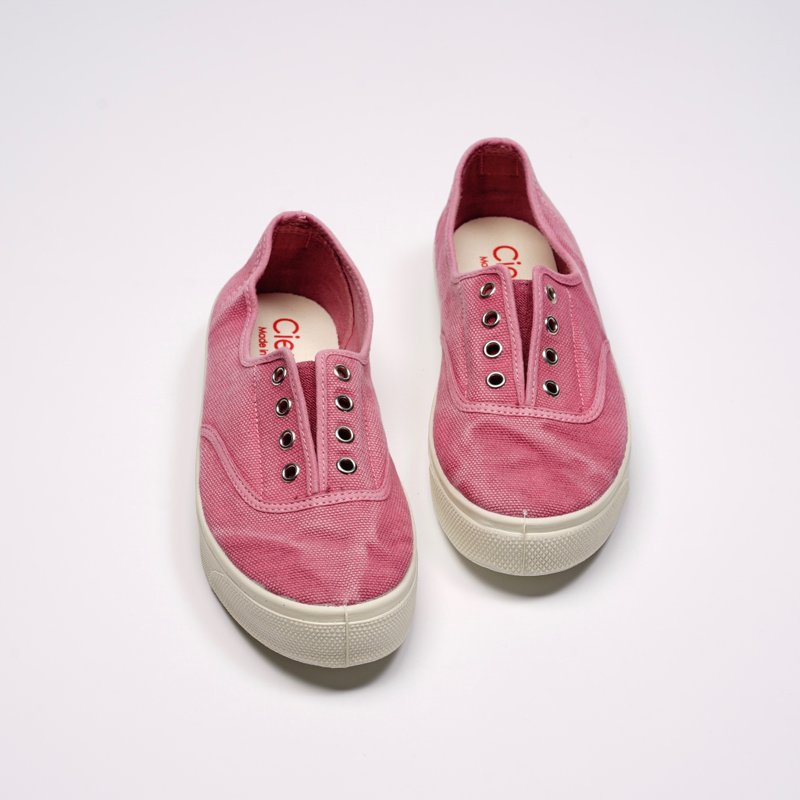 西班牙国民帆布鞋 CIENTA 10777 42 粉红色 洗旧布料 大人 - 女款休闲鞋 - 棉．麻 粉红色