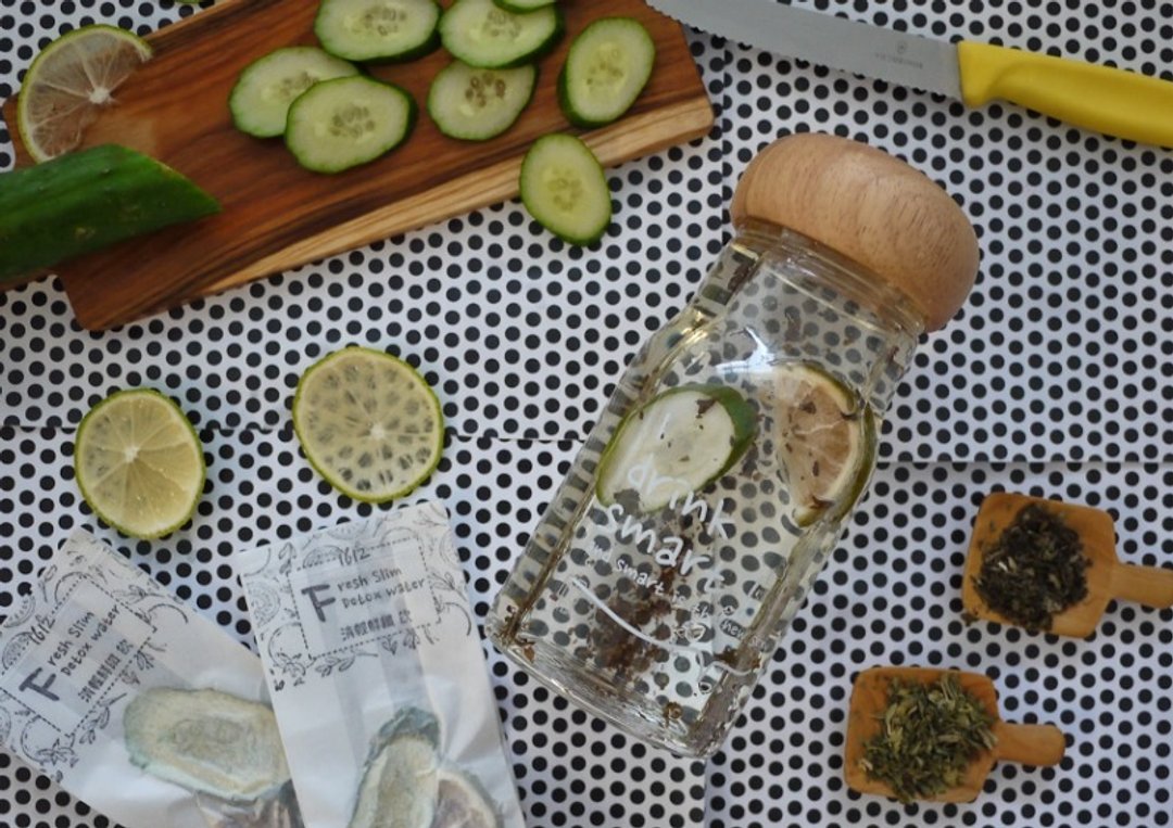 煦茶 XuTea ・小黄瓜+柠檬＋香蜂草+薄荷・Fresh Slim 清轻鲜纤饮  ( 5 包入 )・Detox Water 系列 - 其他 - 新鲜食材 透明