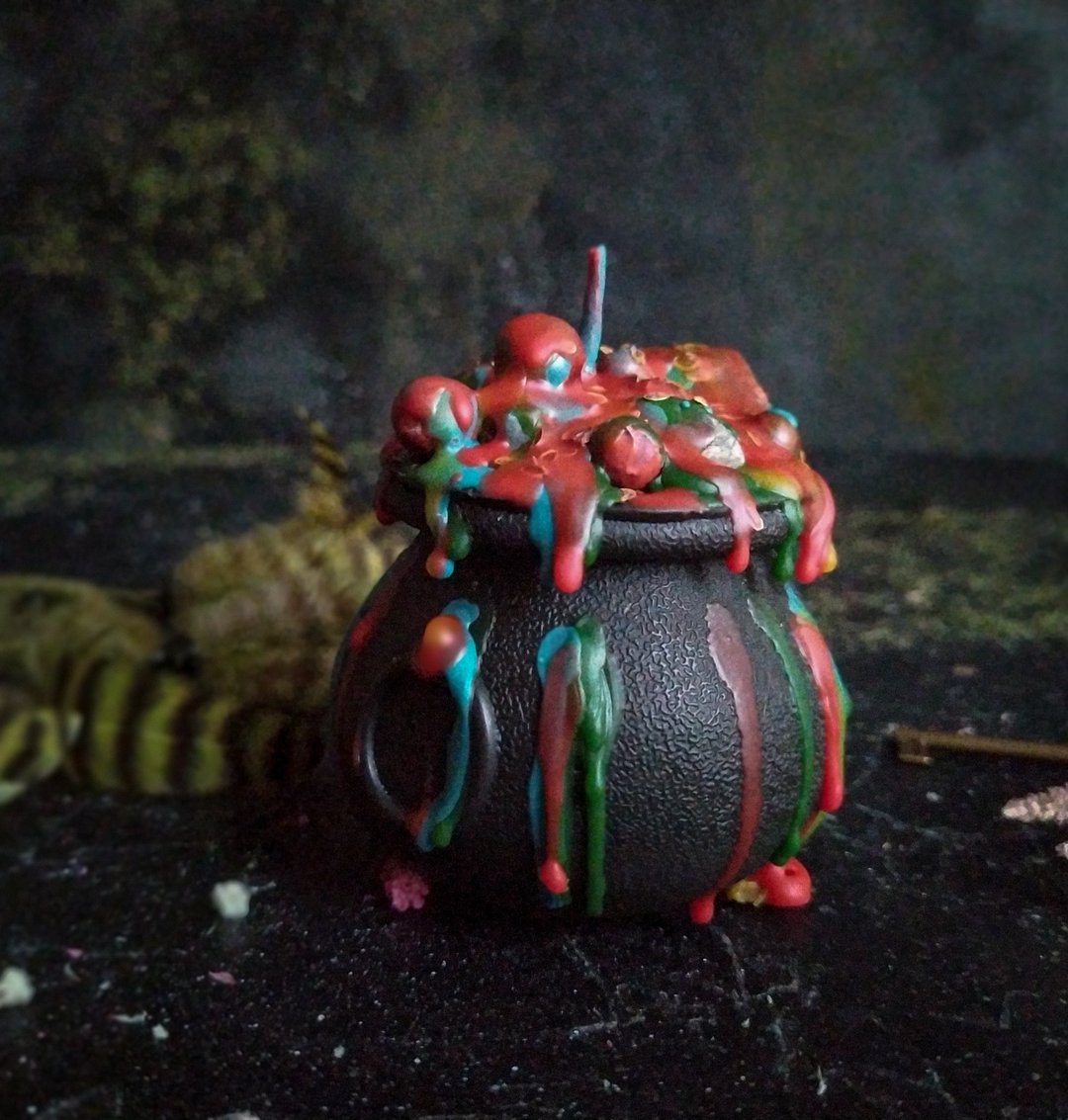 Magic money candle, Witch candle, abudance and prosperity 招财蜡烛、金钱蜡烛 - 蜡烛/烛台 - 蜡 黑色