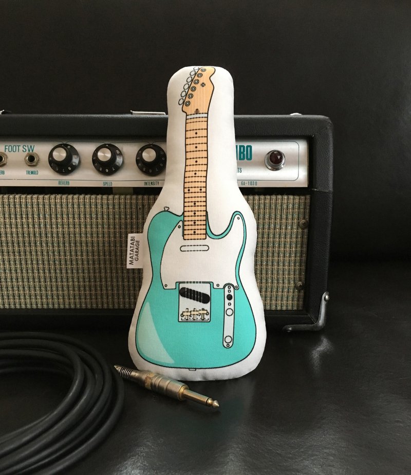 吉他造型的猫咪玩具　绿色 - 玩具 - 棉．麻 绿色