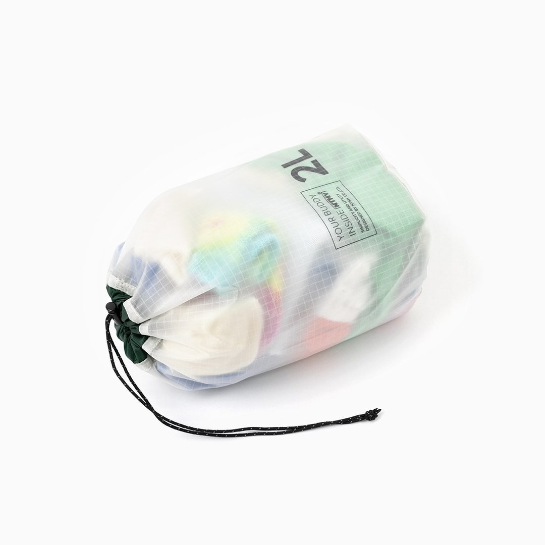 NTMY 30D Cordura 2L尼龙轻量抽绳束口户外旅行整理分装收纳包袋 - 束口袋双肩包 - 尼龙 多色