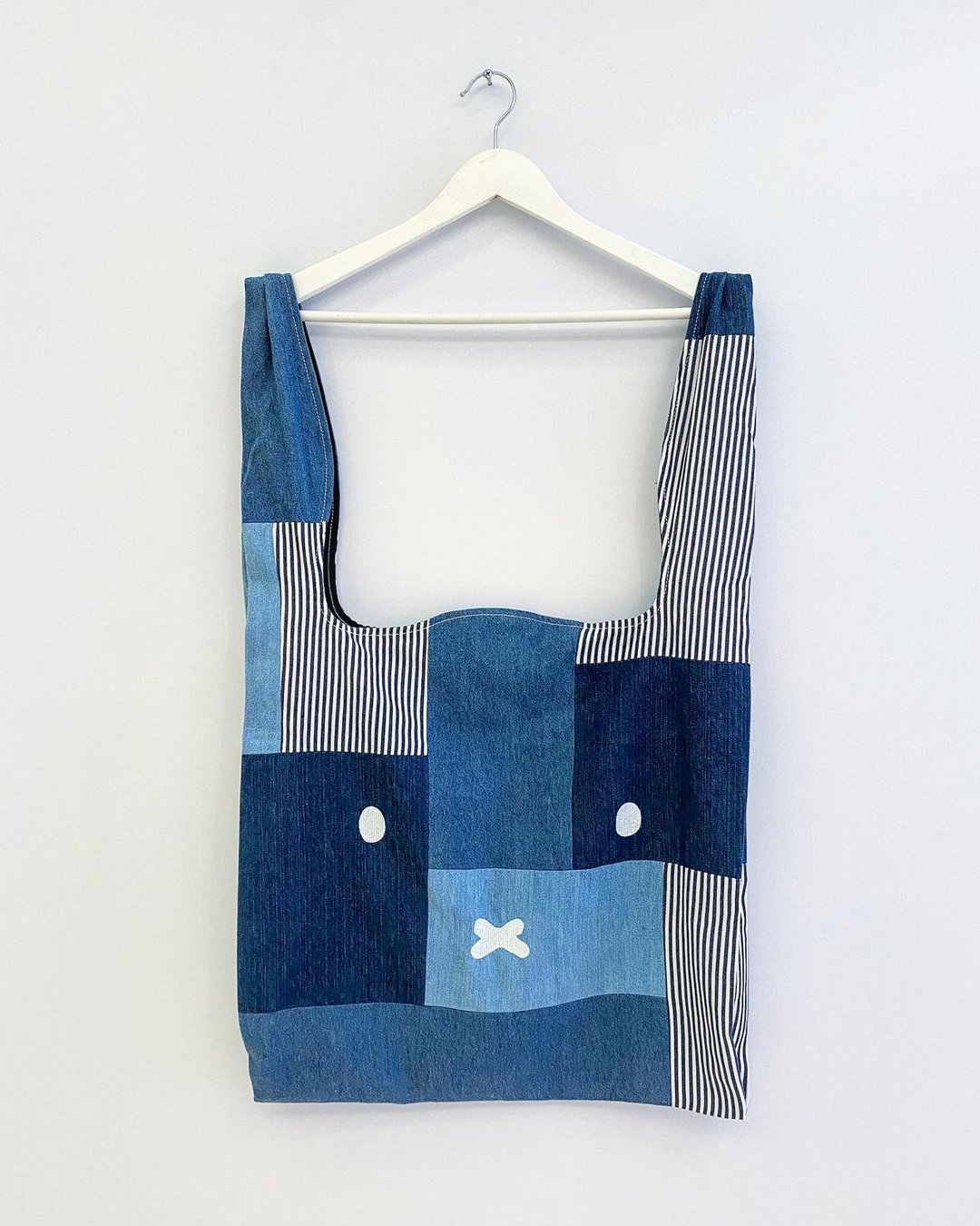 【Pinkoi x miffy】First Edition denim tote - 侧背包/斜挎包 - 棉 蓝色
