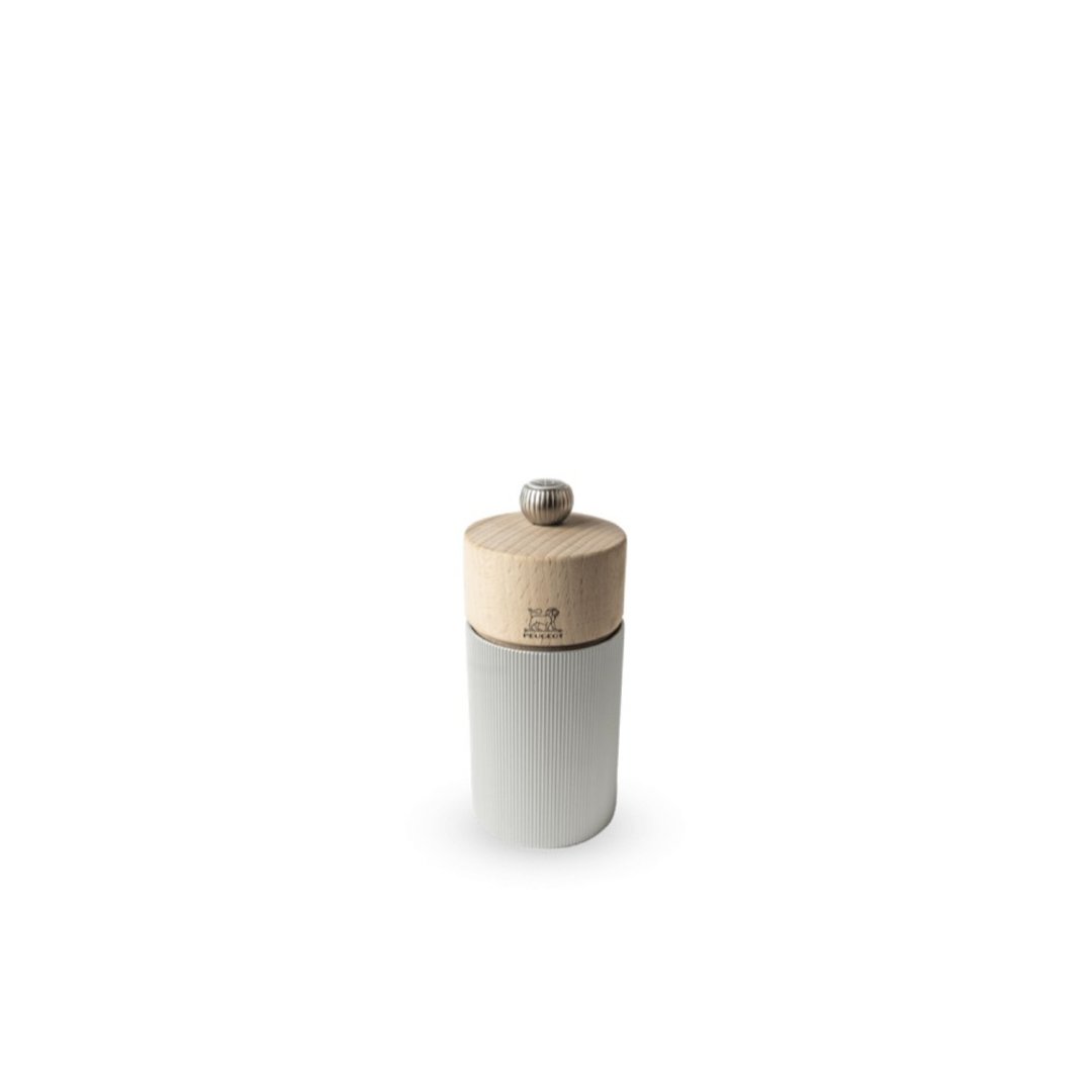 【法国制造】Peugeot Line 当代 Aluminum 盐磨坊 Salt Mill 12cm - 调味罐/酱料瓶 - 木头 银色