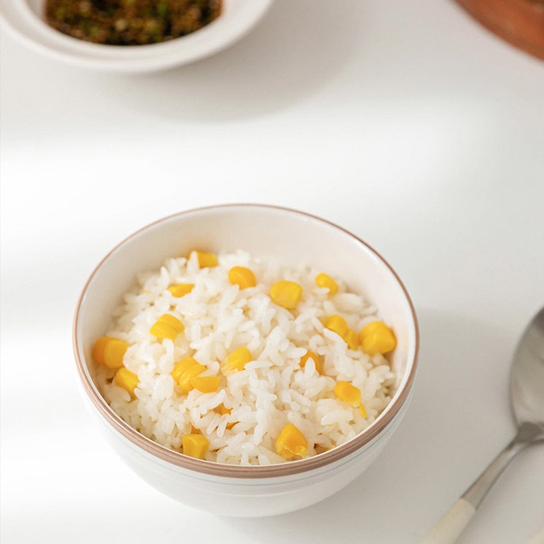 韩国 SSUEIM RETRO系列极简ins陶瓷饭碗2件组11cm 橘色 - 碗 - 瓷 蓝色