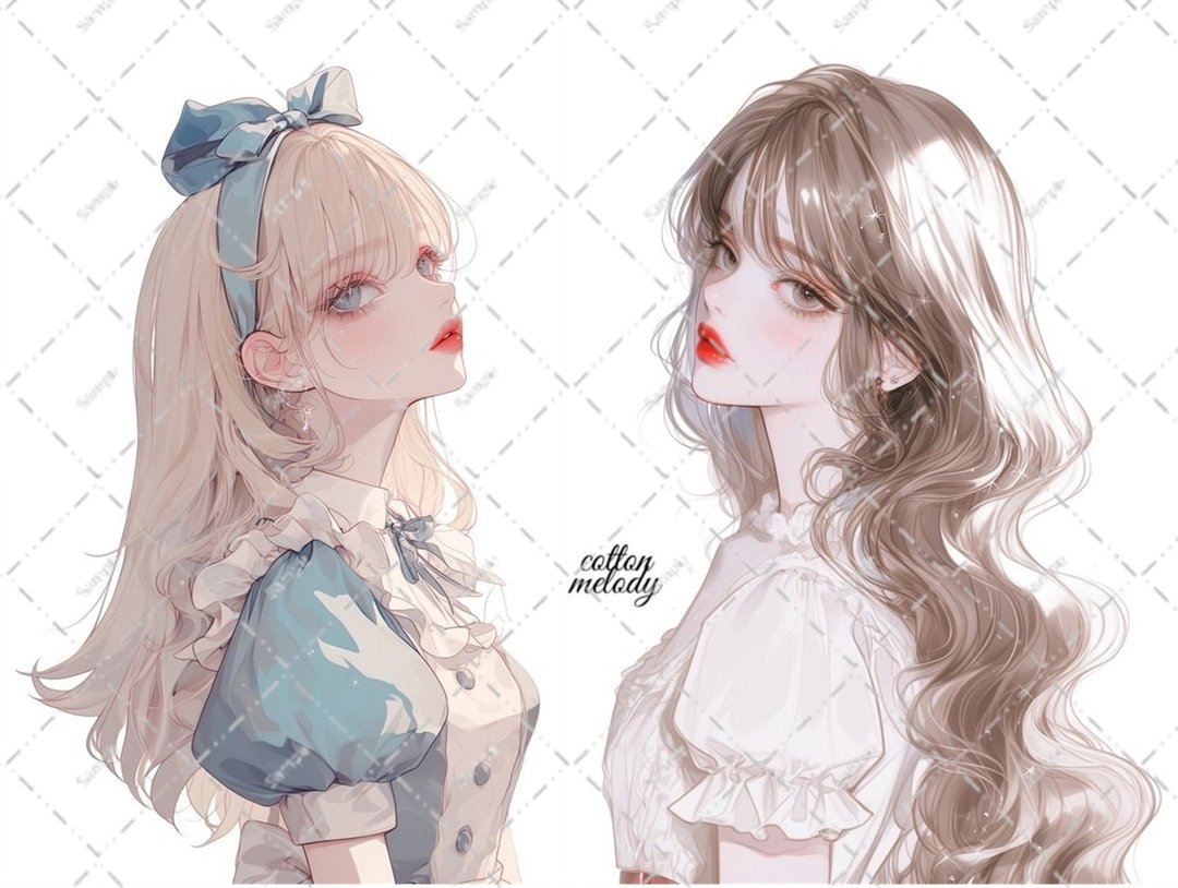 original sticker no.5831 人物贴纸 原创贴纸 人物贴纸 女孩贴纸 原创人物贴纸 - 贴纸 - 纸 