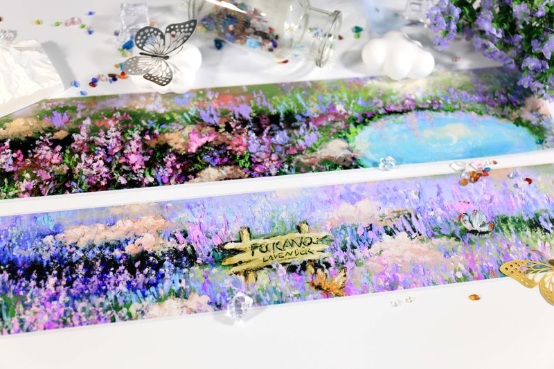 薰衣草花园 田园造景 PET 纸胶带 10米卷 2米卷 - 纸胶带 - 塑料 多色