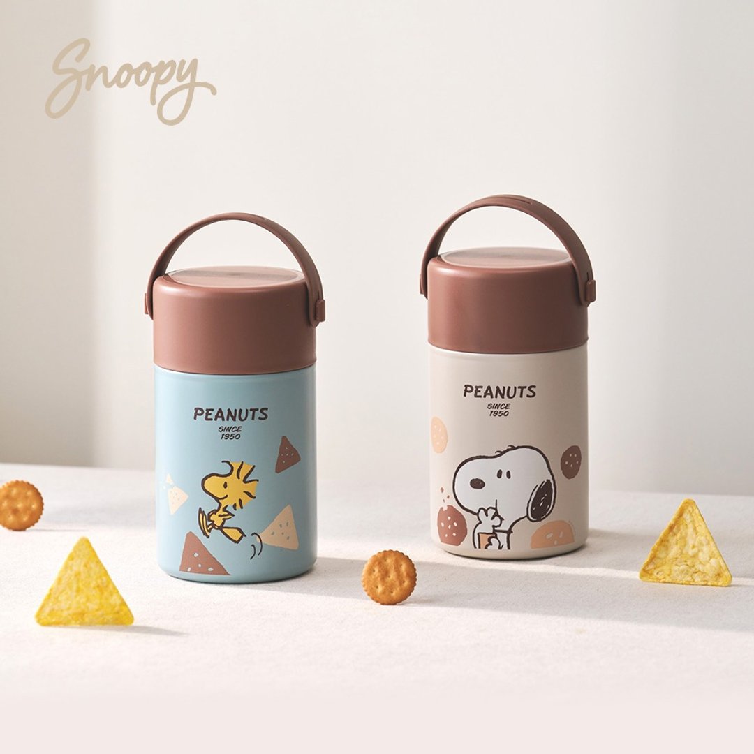 Snoopy 史努比 小点心 304 不锈钢真空焖烧罐 1050ml - 保温瓶/保温杯 - 不锈钢 