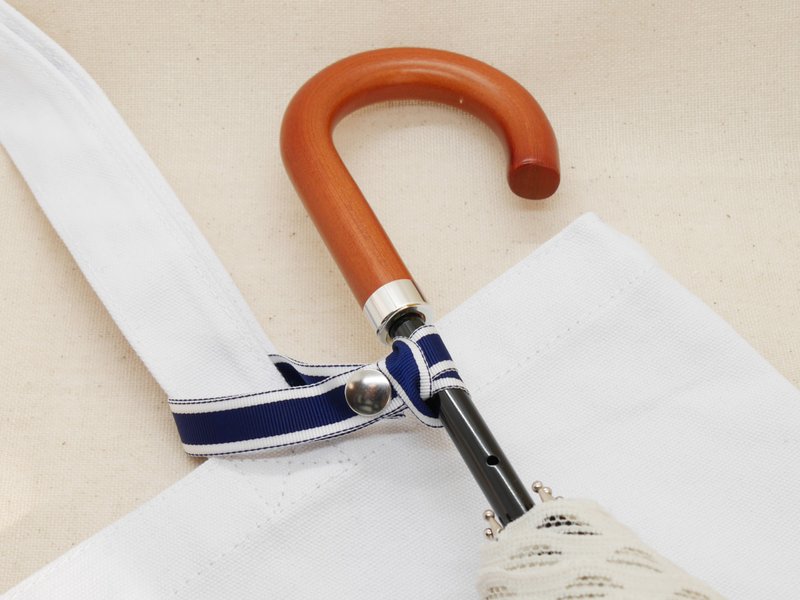 伞ストラップ 藏青×白 - 雨伞/雨衣 - 其他材质 蓝色