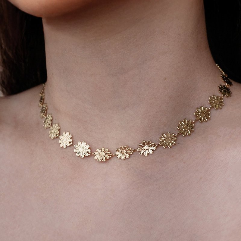 素链 | Antique Daisy 复古雏菊 - 项链 - 其他材质 金色