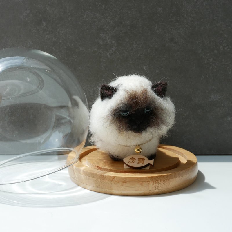 暹罗猫定制化羊毛毡  宠物定制 公仔 - 玩偶/公仔 - 羊毛 白色