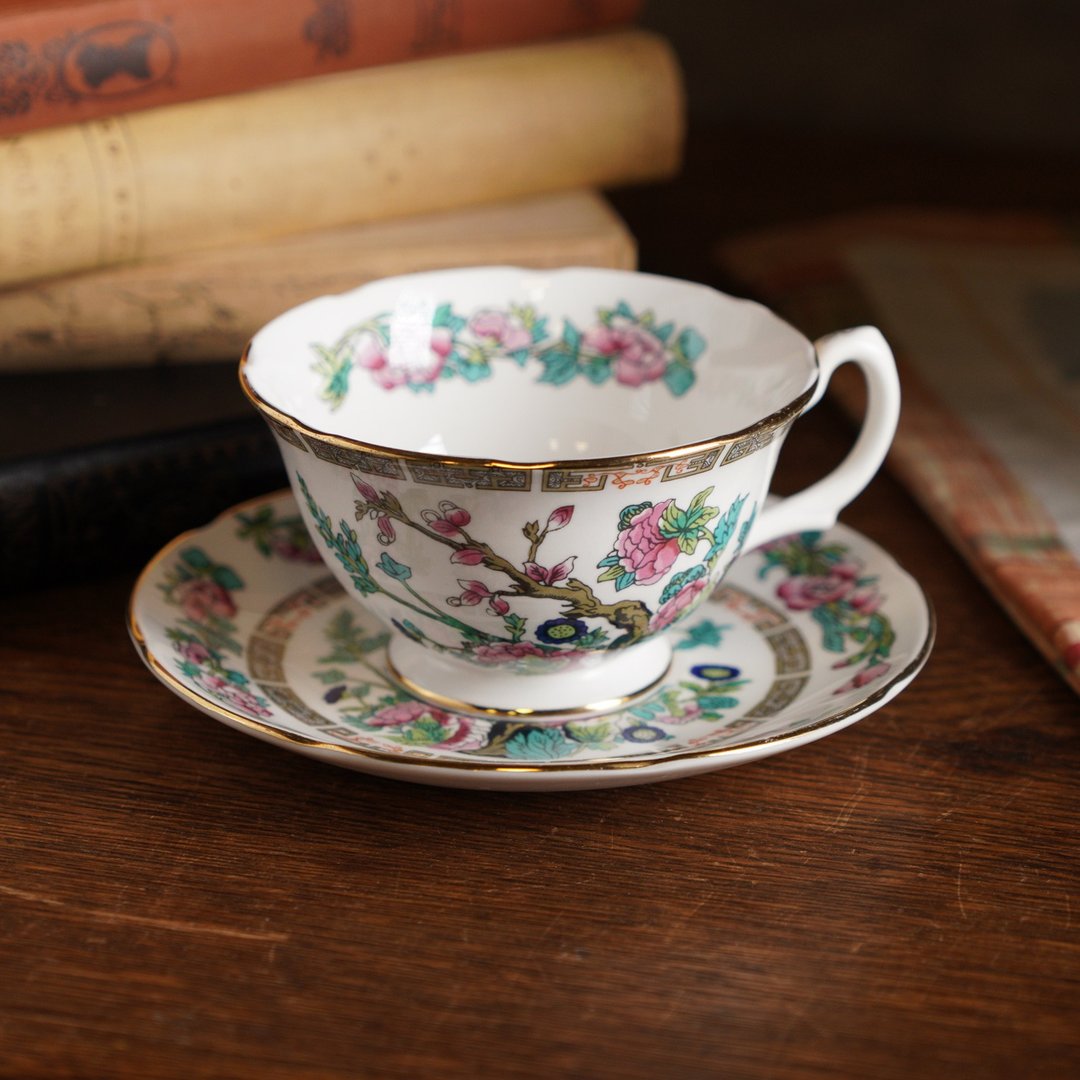 1957 英国 Royal Grafton 印度之树细骨瓷 j 宽口咖啡杯/茶杯组 - 咖啡杯/马克杯 - 瓷 多色
