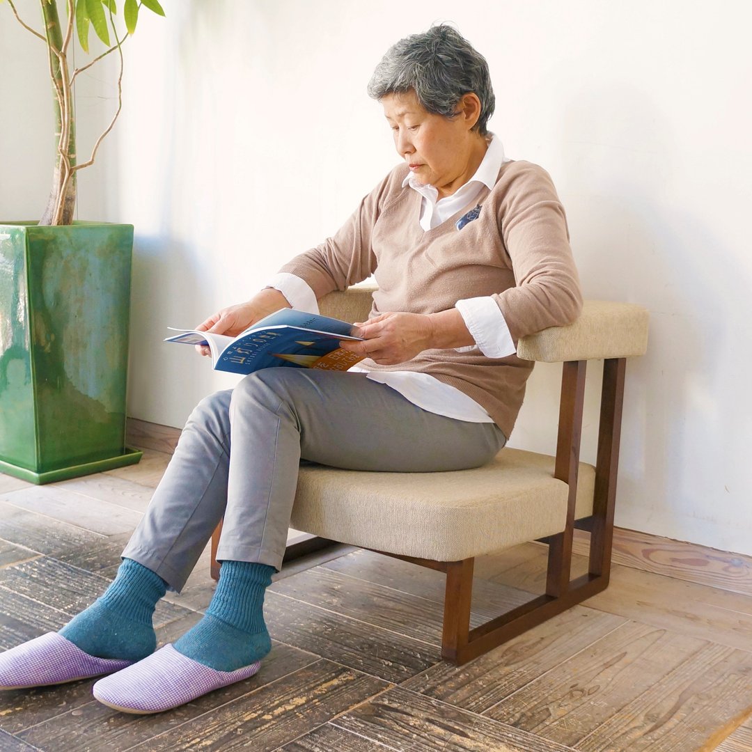 Personal Care Sofa【wood frame】Brown【fabric】Camel - 椅子/沙发 - 木头 咖啡色