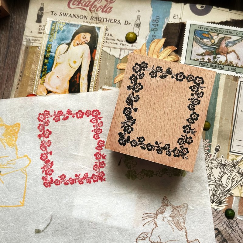 NO.100 樱花便签印章 - 印章/印台 - 木头 