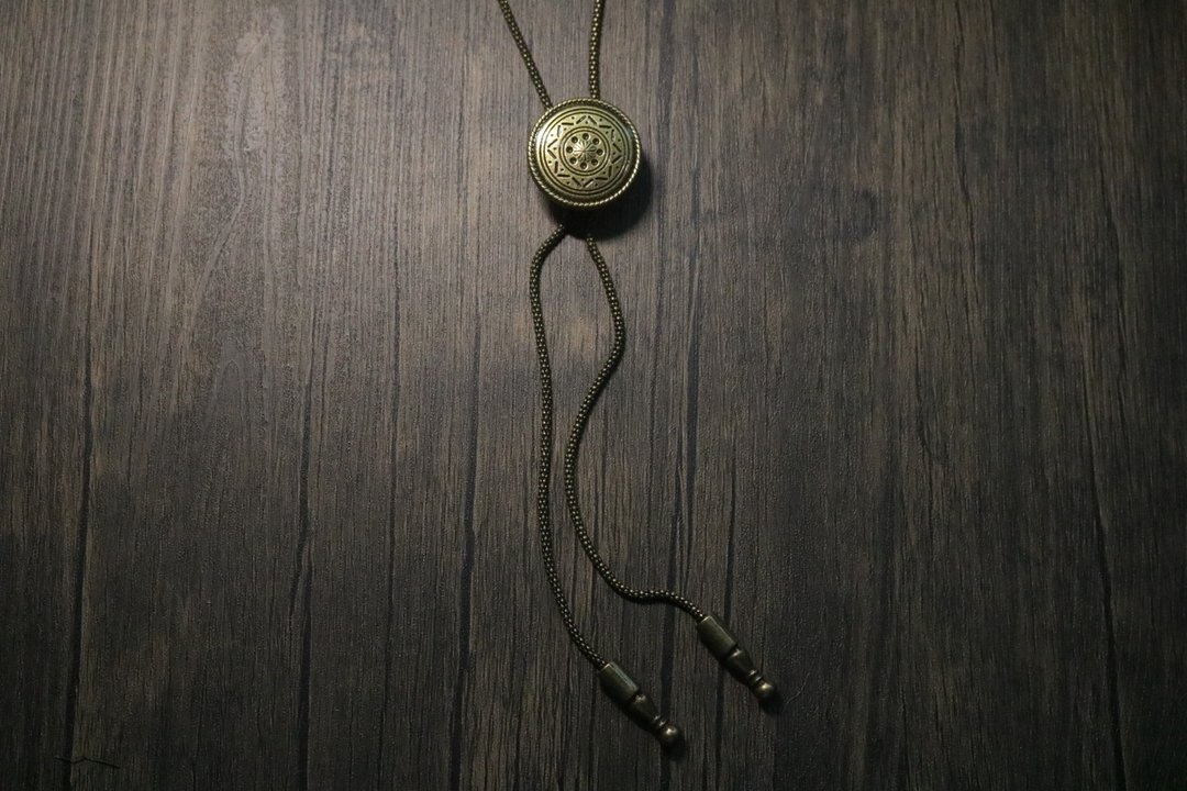 古青铜复古花纹金属保罗领带个性搭配 - 领带/领带夹 - 铜/黄铜 金色