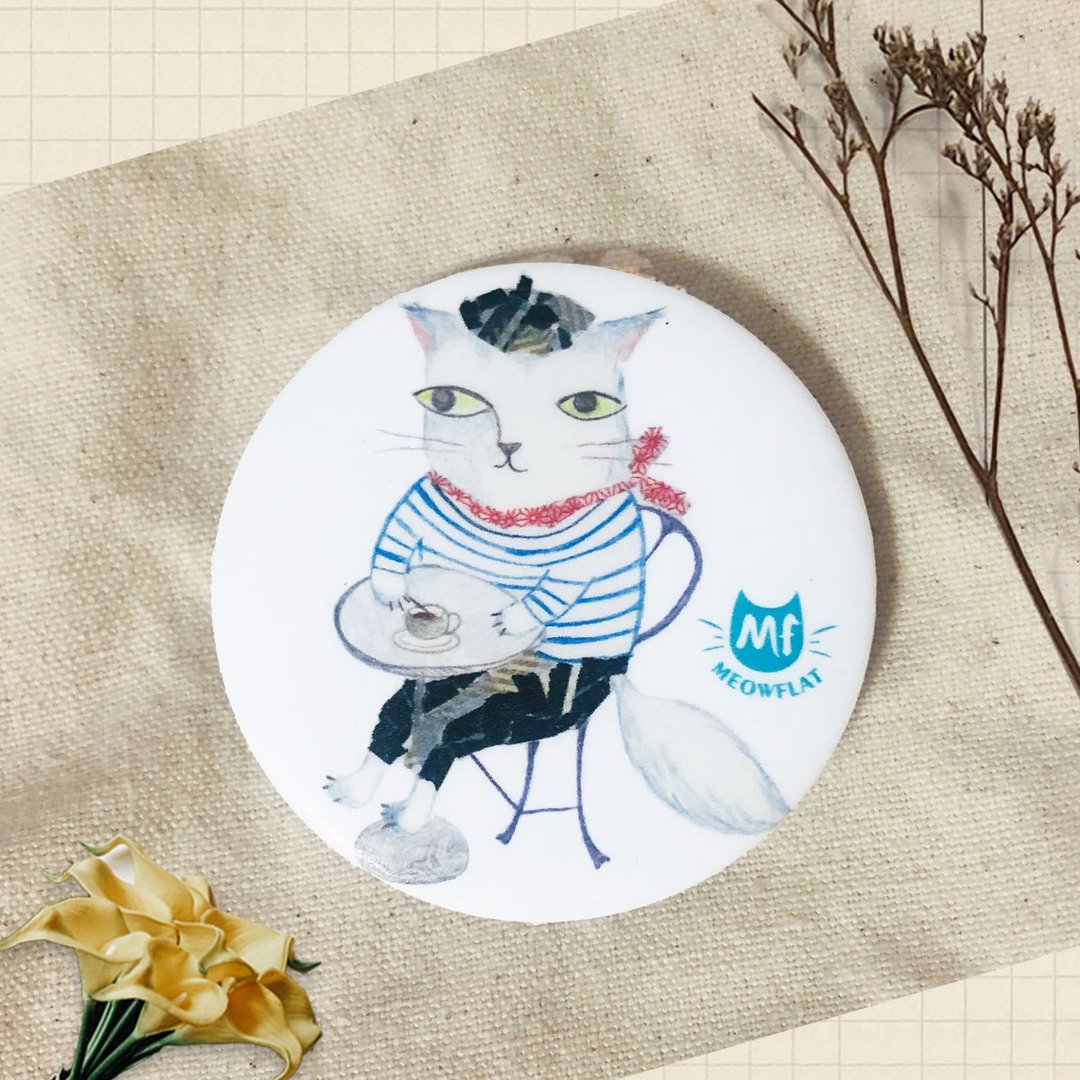 Meowflat 胸章/徽章/别针|旅行猫系列 - 徽章/别针 - 塑料 