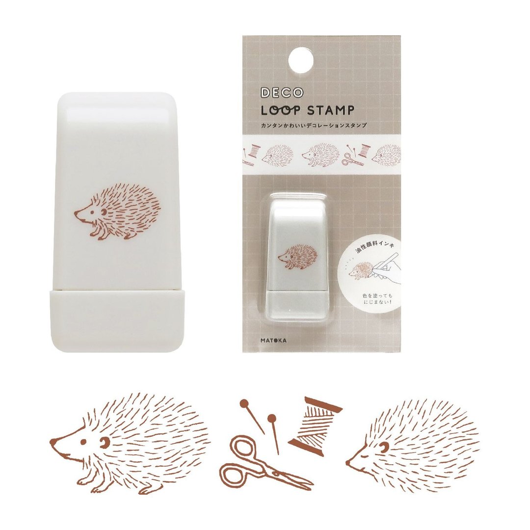 MATOKA DECO LOOP STAMP 刺猬 - 印章/印台 - 其他材质 