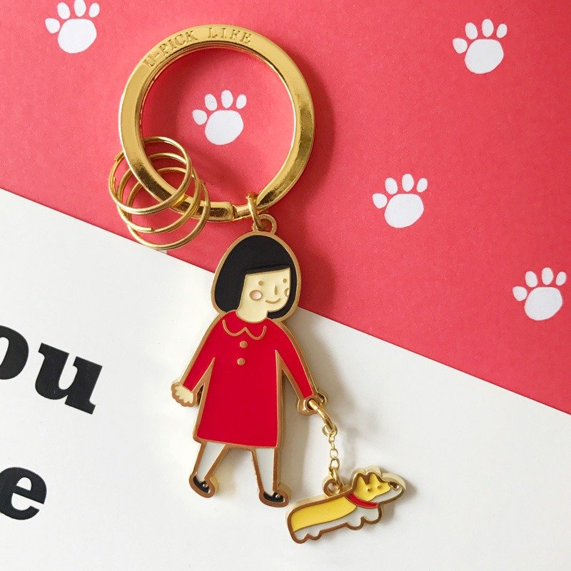 U-PICK原品生活 原创少女心车钥匙扣钥匙圈钥匙链 - 钥匙链/钥匙包 - 其他金属 