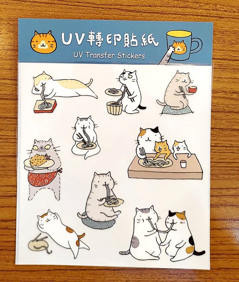 UV转印水晶贴纸B (插画家-猫小姐) - 贴纸 - 纸 