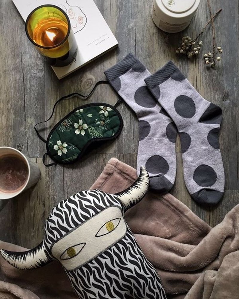 GillianSun Socks Collection 【HOT 热销款】1627GY - 袜子 - 棉．麻 灰色