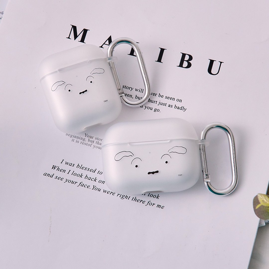 蜡笔小新满满小白雾面AirPods保护套 - 耳机收纳 - 塑料 多色