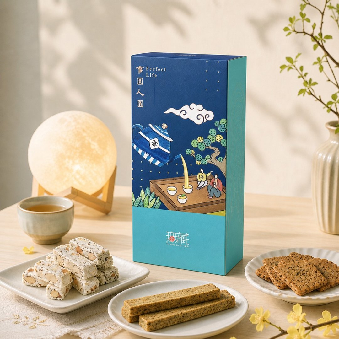 B2【无藏】中秋公益礼盒 - 祝福茶食 - 月圆心圆 事圆人圆 (9 款可选) - 零食/点心 - 新鲜食材 多色