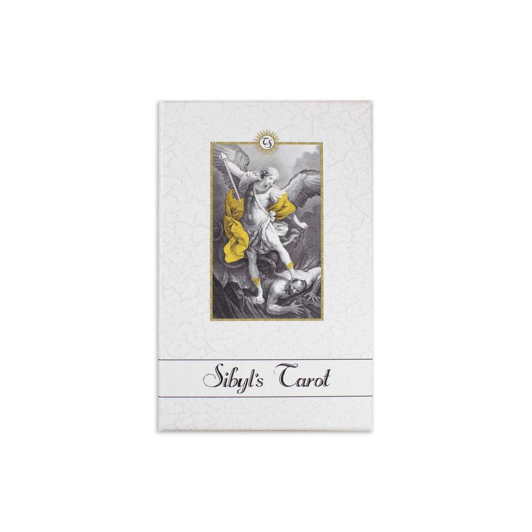 Sibyl Tarot. 78 card Tarot deck. Black and white tarot with golden elements - 桌游/玩具 - 其他材质 