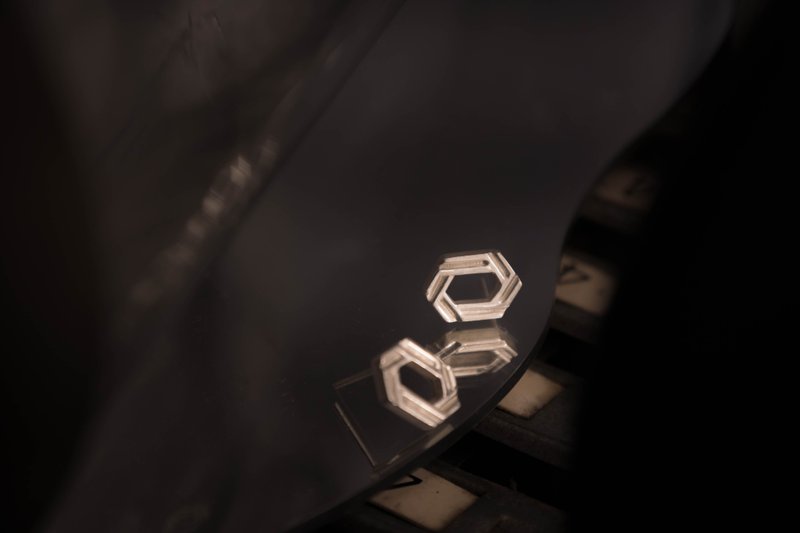 锖・几何 | 925 silver / brass earrings - 耳环/耳夹 - 纯银 银色
