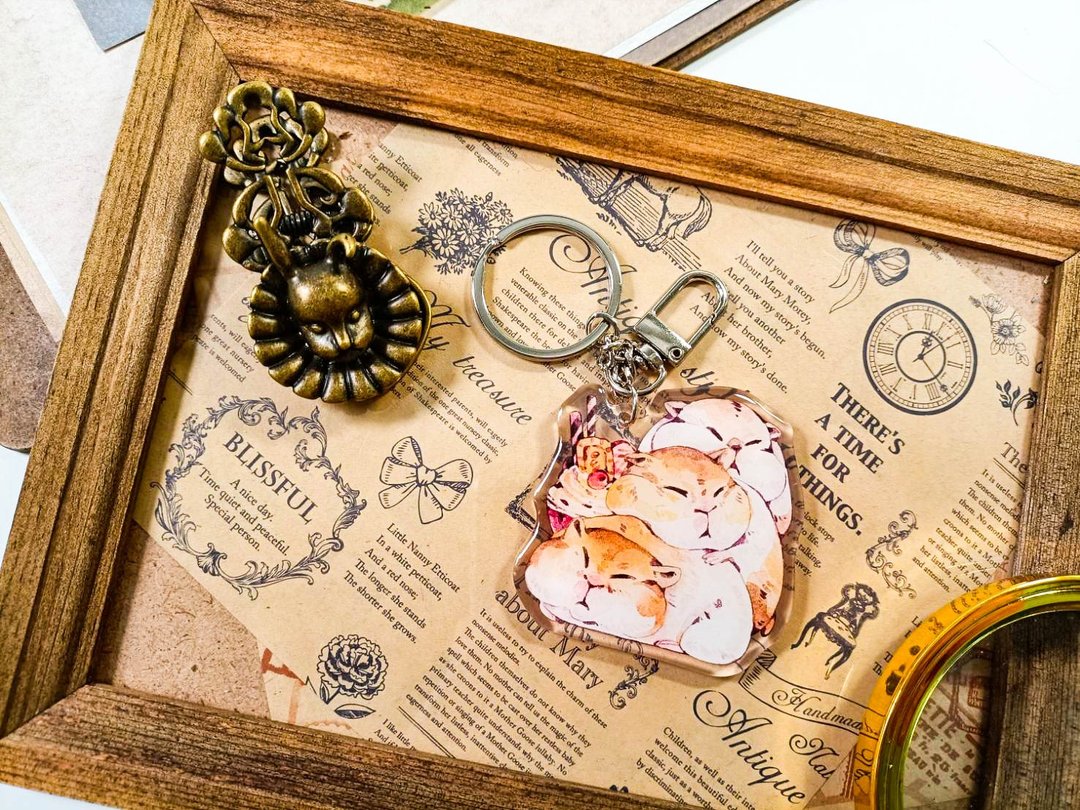 KR519可愛吊飾cute pendant_萌鼠cute mouse.H/ 晶透吊飾_鑰匙圈 - 钥匙链/钥匙包 - 塑料 多色