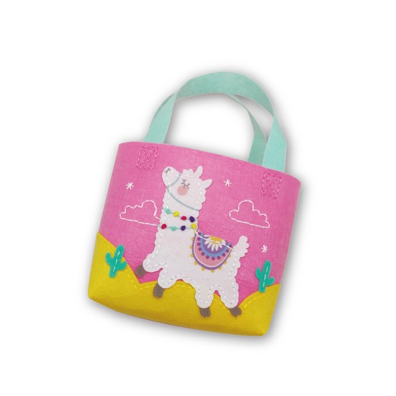 Fairy Land【材料包】 羊驼小提袋-白 - 包装材料 - 其他材质 