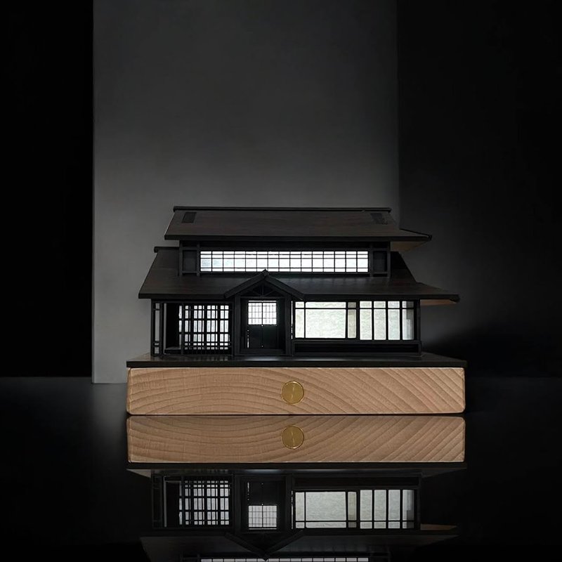 【日式夜灯-井宿一/汤井院】桌灯/桌面摆件/原创设计/USB - 灯具/灯饰 - 木头 咖啡色