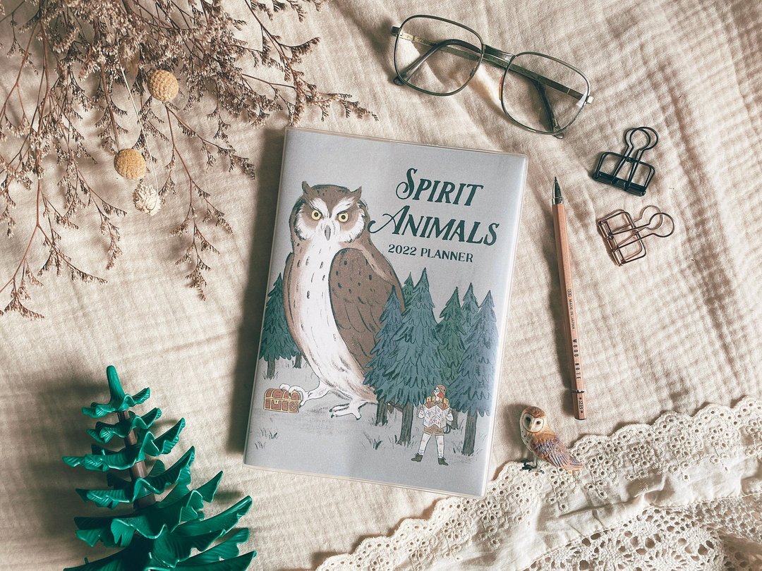 迪梦奇 Spirit Animals 2022时效周志 猫头鹰 - 笔记本/手帐 - 纸 多色