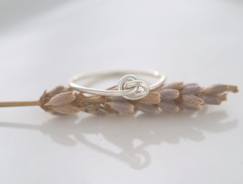 ni.kou纯银绳结戒 - 戒指 - 其他金属 