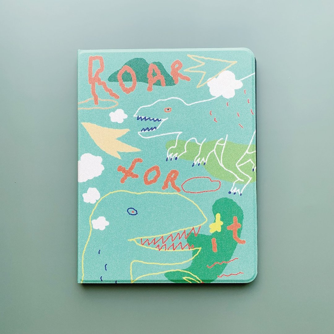 ROAR for it | iPad 恐龙保护壳 - 平板/电脑保护壳 - 塑料 绿色