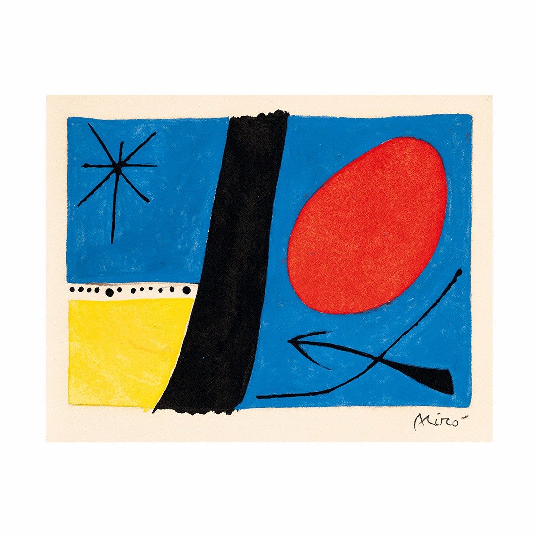 【艺术挂画】 Joan Miro 米罗 -- 组成 - 海报/装饰画/版画 - 纸 