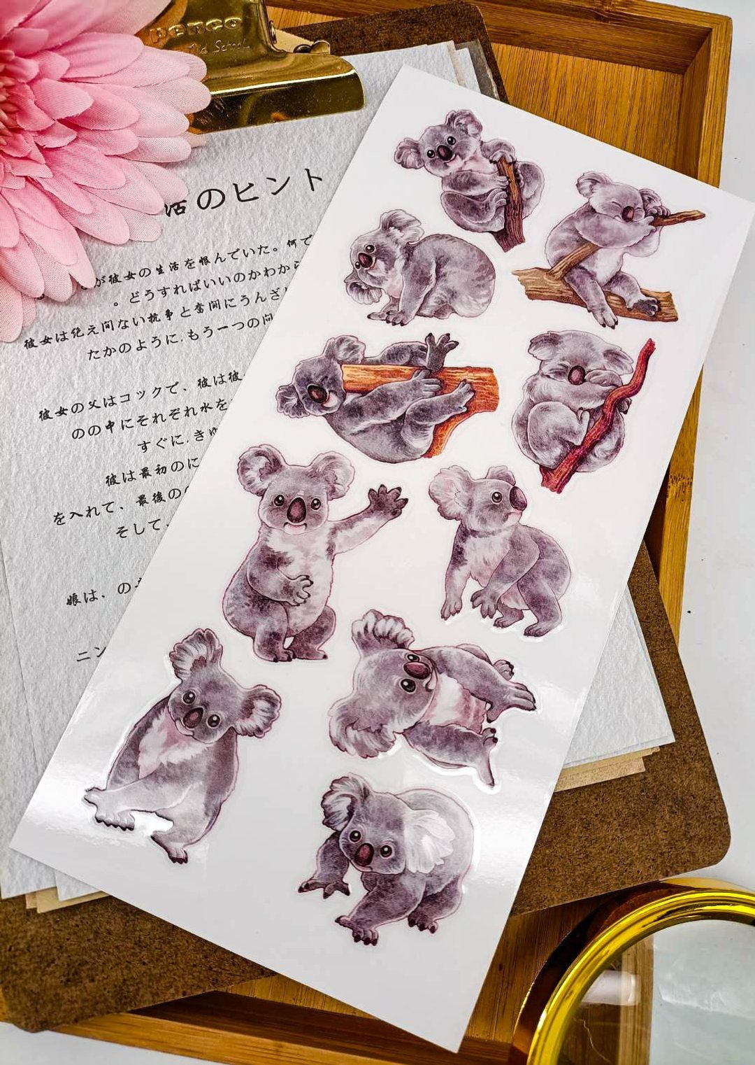 5K070-14_五口美-乾式轉印貼紙_ I am pretty Transfer Stickers - 贴纸 - 其他材质 多色