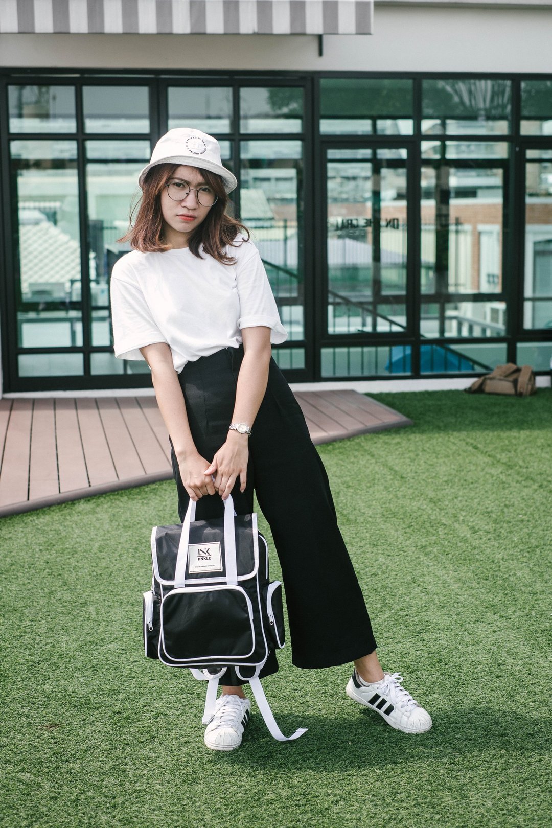 MINI BACKPACK / BLACK - 后背包/双肩包 - 防水材质 黑色