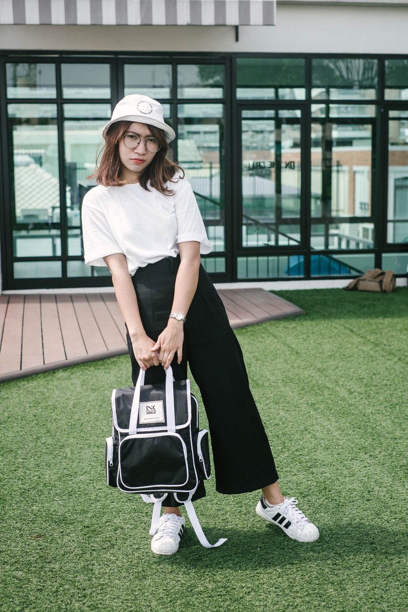 MINI BACKPACK / BLACK - 后背包/双肩包 - 防水材质 黑色